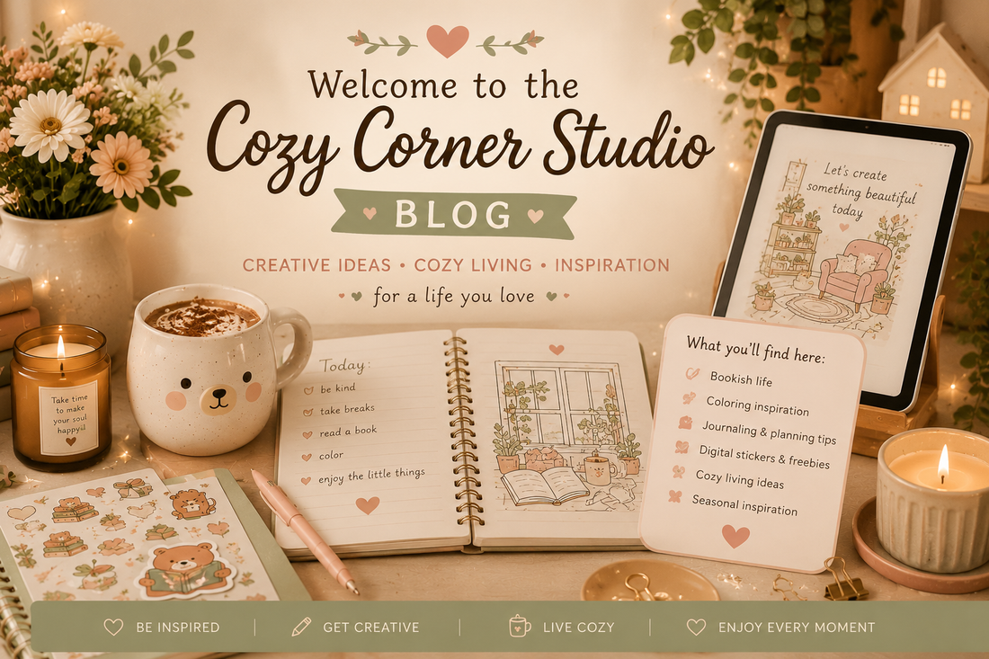 Welcome to the Cozy Corner Studio Blog ☕📚🎨